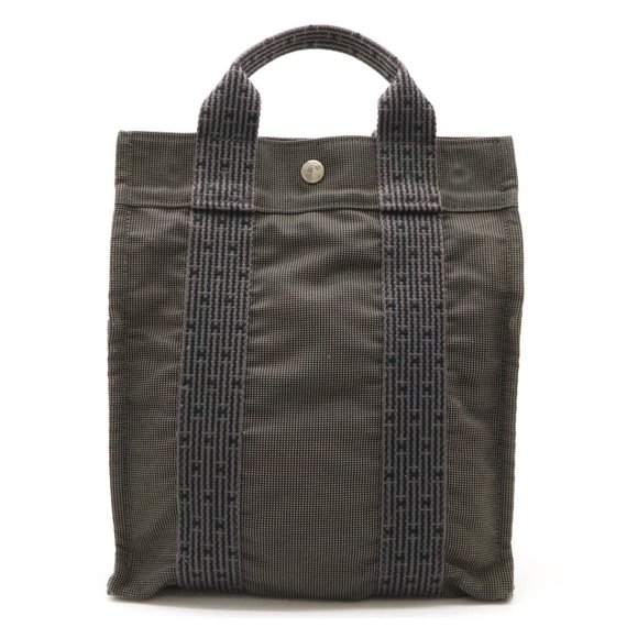 HERMES Hermes Air Line Sacado PM Rucksack Shoulder Bag Canvas Grey - Picture 1 of 9